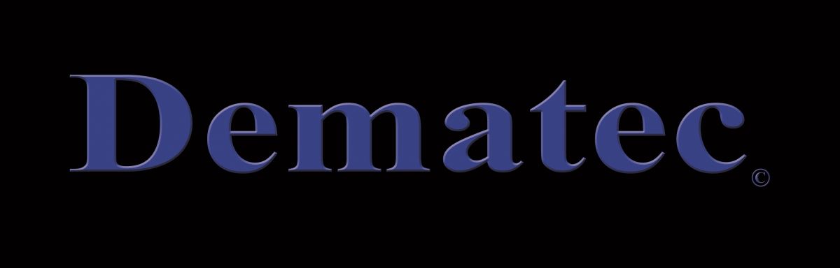 Dematec Logo Praegung Ohne Power